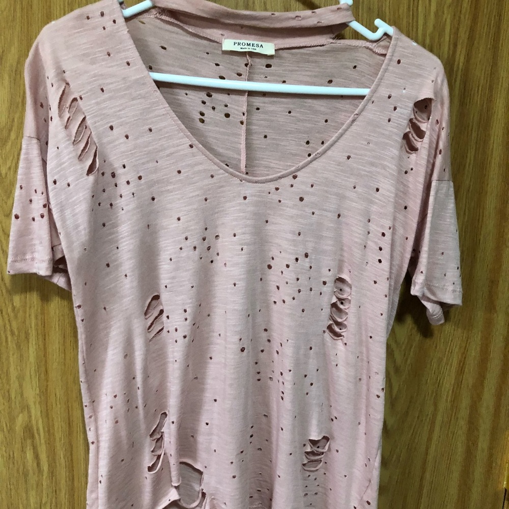 Distressed top
